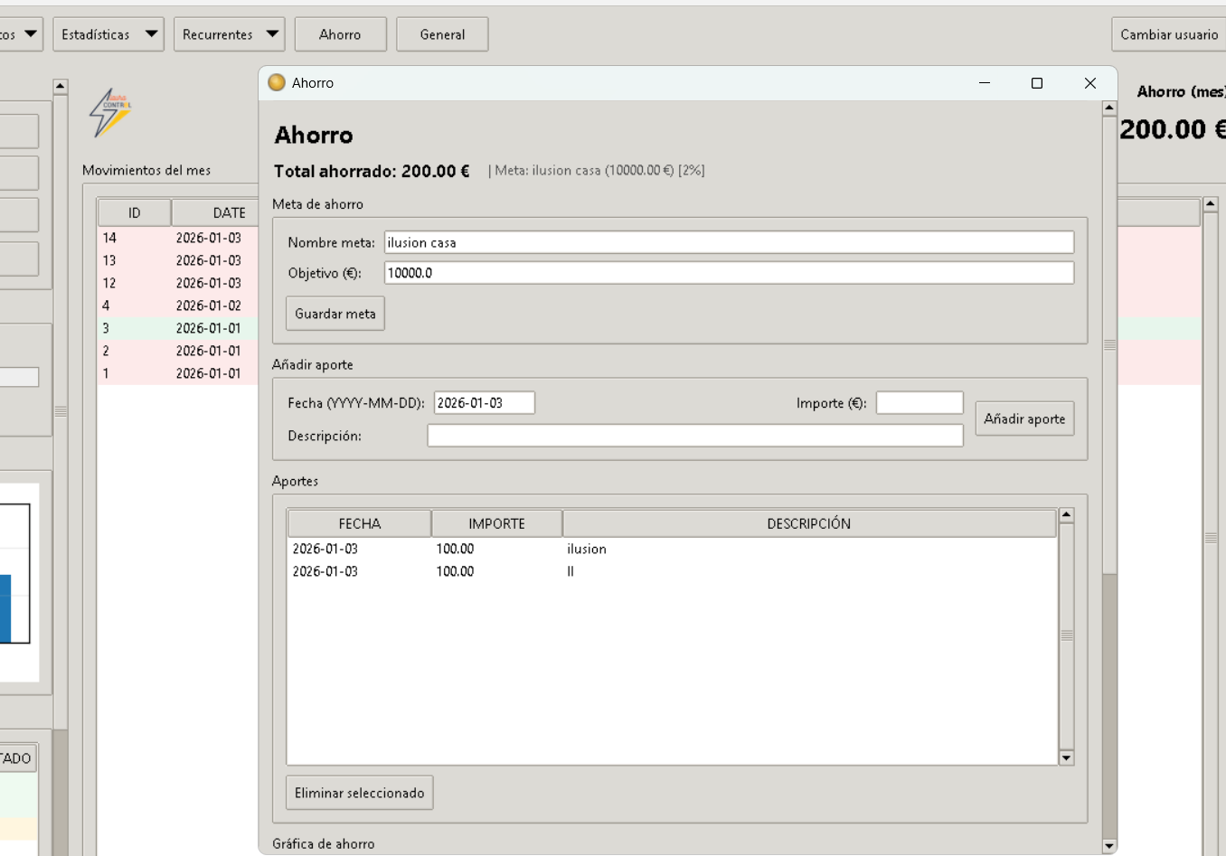 Captura de la interfaz de LAURA